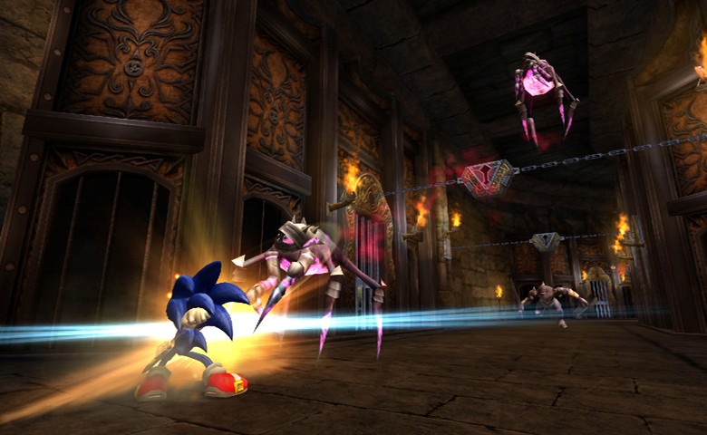 Sonic and the Black Knight Nepriatelia-pavikovia si priamo ptaj pecilne dery, inak dotieravo toia.