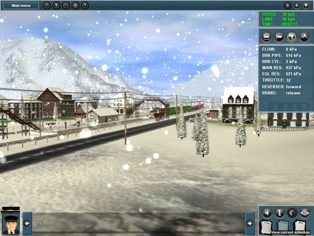 Trainz Simulator 2009: World Builder Edition Sneh, vliky, romantika.