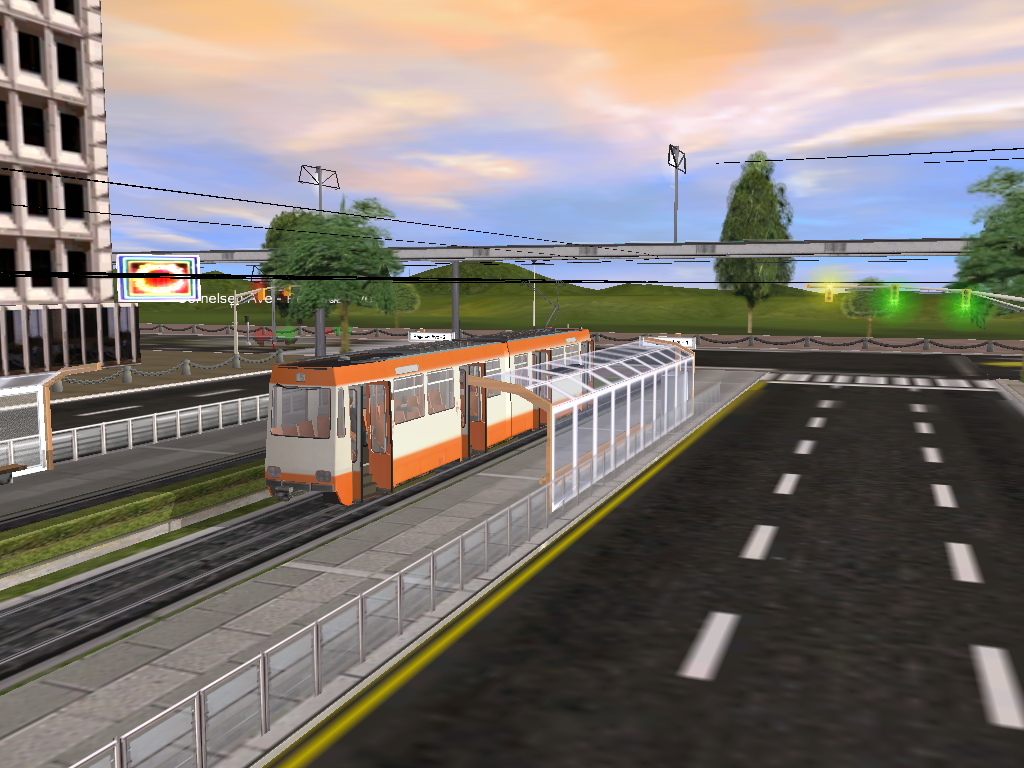 Trainz Simulator 2009: World Builder Edition Elektrika v meste, treba vyska.
