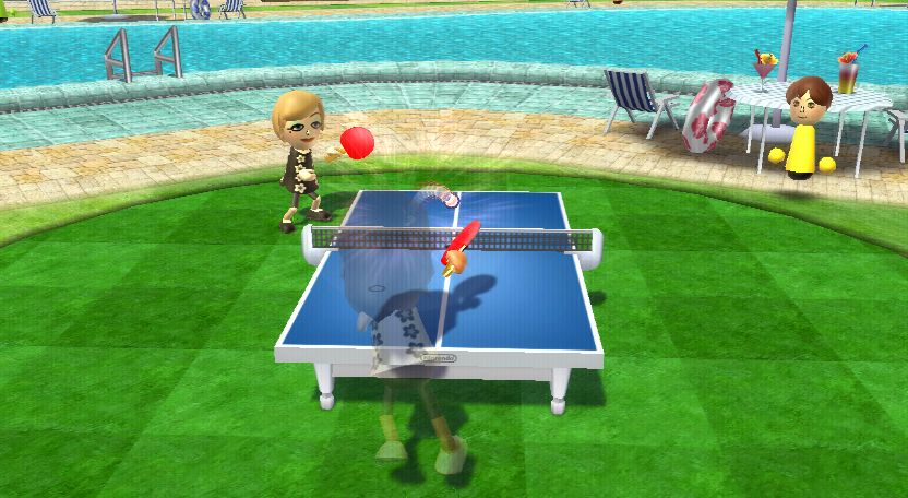 Wii Sports Resort Stoln tenis sa sce ned hra cel dni a tdne, no jeho dva mdy s chytav.