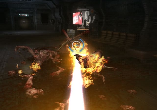 Dead Space: Extraction Plameomet je inn, ale strane erie munciu. Vyuijete ho len mlokedy.