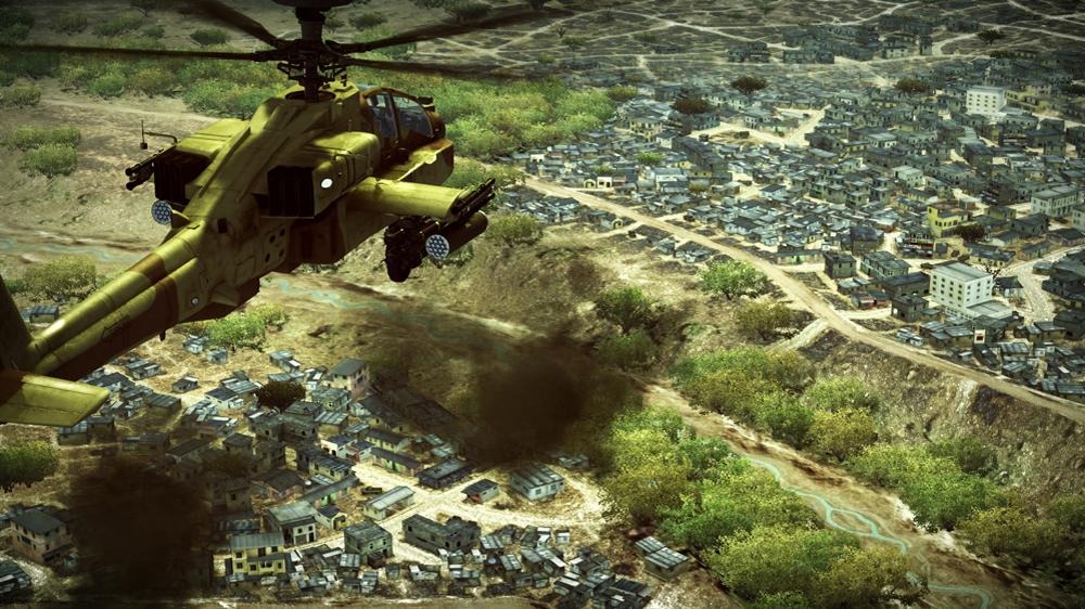 Apache: Air Assault Kad budova sa d zrovna so zemou