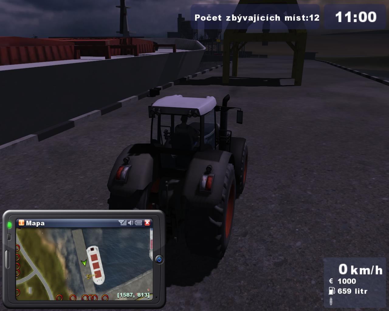 Traktor - Zetor Simultor Modern ponohospodr m GPS aj v traktore.
