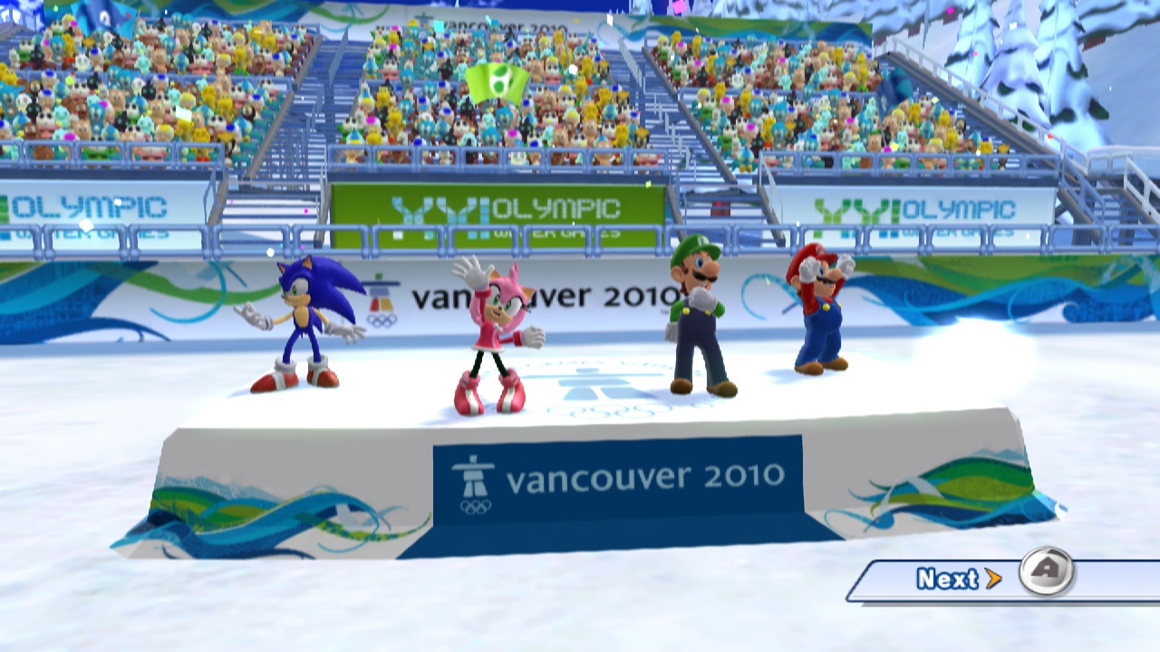 Mario and Sonic at the Olympic Winter Games Na stupne vazov sa nedostanete poas prvch dn vdy, o to viac sa tento zber cen.