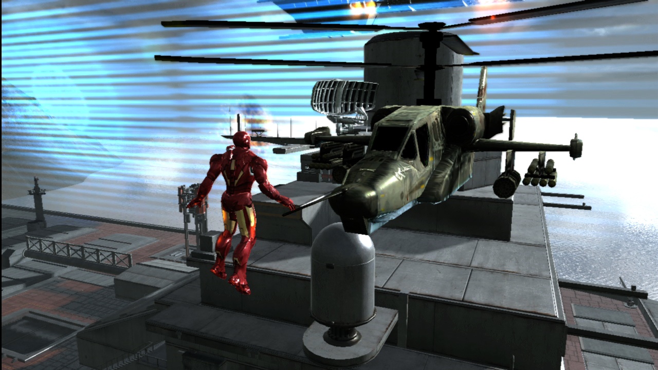 Iron Man 2 Zfal nepresnos riadench striel si rob posmech zo zbrojrskeho umenia Tonyho Starka.