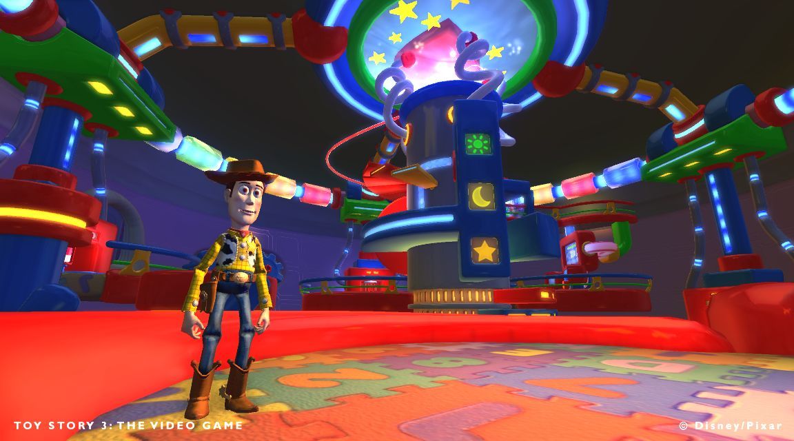Toy Story 3 Grafika v interiroch je obas steriln, obas farebne blzniv, take vypadnite von.