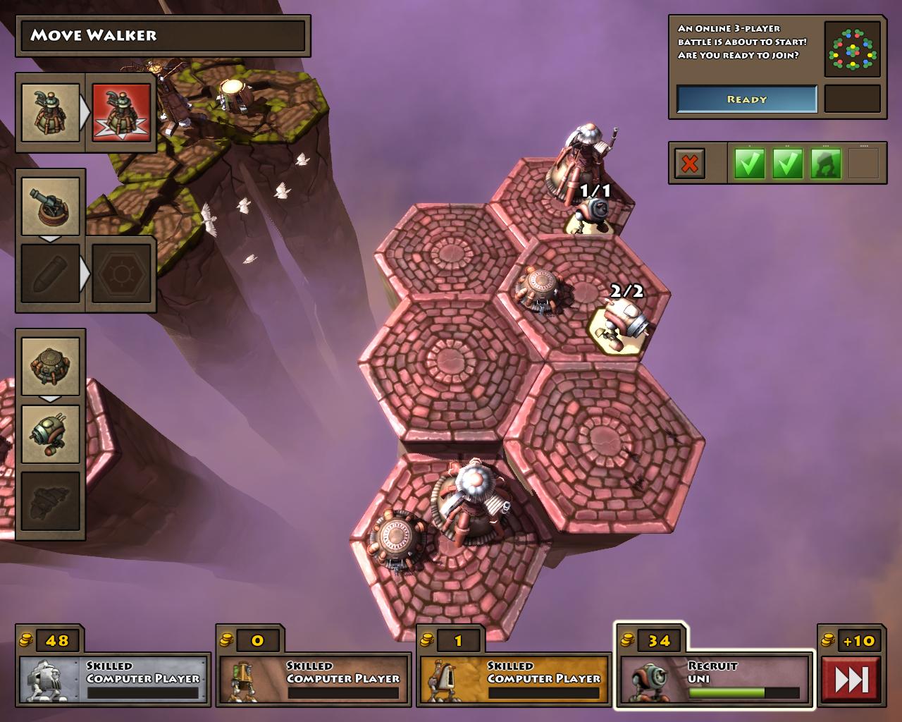 Greed Corp Km akte na sperov v multiplayeri, mete rozohra partiu s potaovm oponentom.