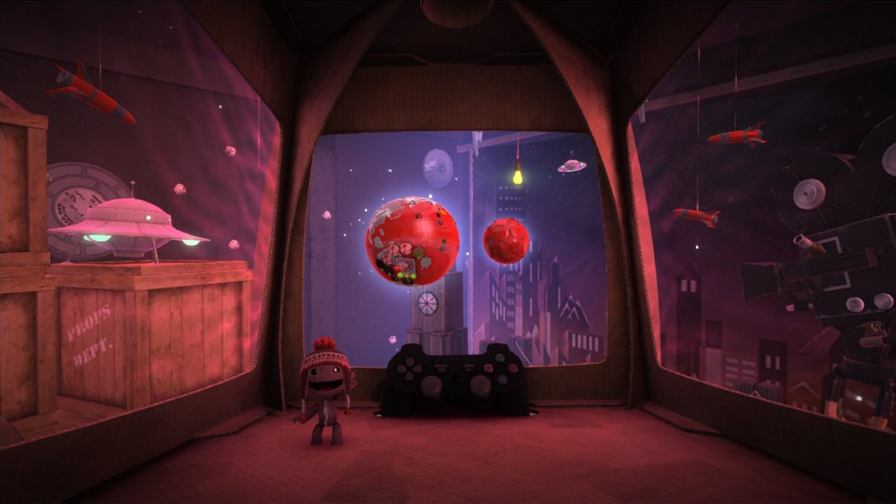 LittleBigPlanet 2 Hra sama importuje profil, DLC a zskan materily z predchodcu.
