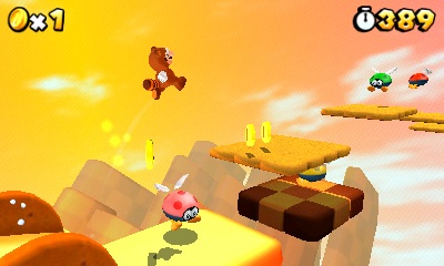 Super Mario 3D Land Ndhern level postaven z kekskov, okold a delikates potvrdzuje, e fantzia Nintenda je vo forme.