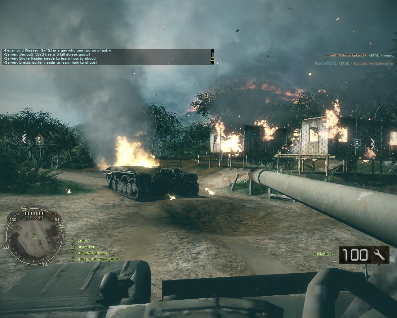 Battlefield: Bad Company 2 - Vietnam Tank priahuje RPG strely, asi ako muchy exkrementy.