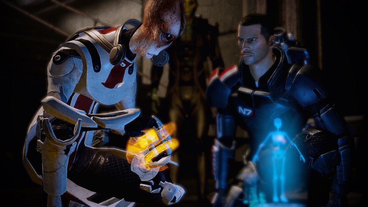 Mass Effect 2 Tm potrebuje vs a vy sa bez tmu nepohnete alej.