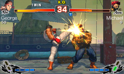 Super Street Fighter IV: 3D Edition Online ponka jednoduch systm na rozliovanie schopnost hrov.