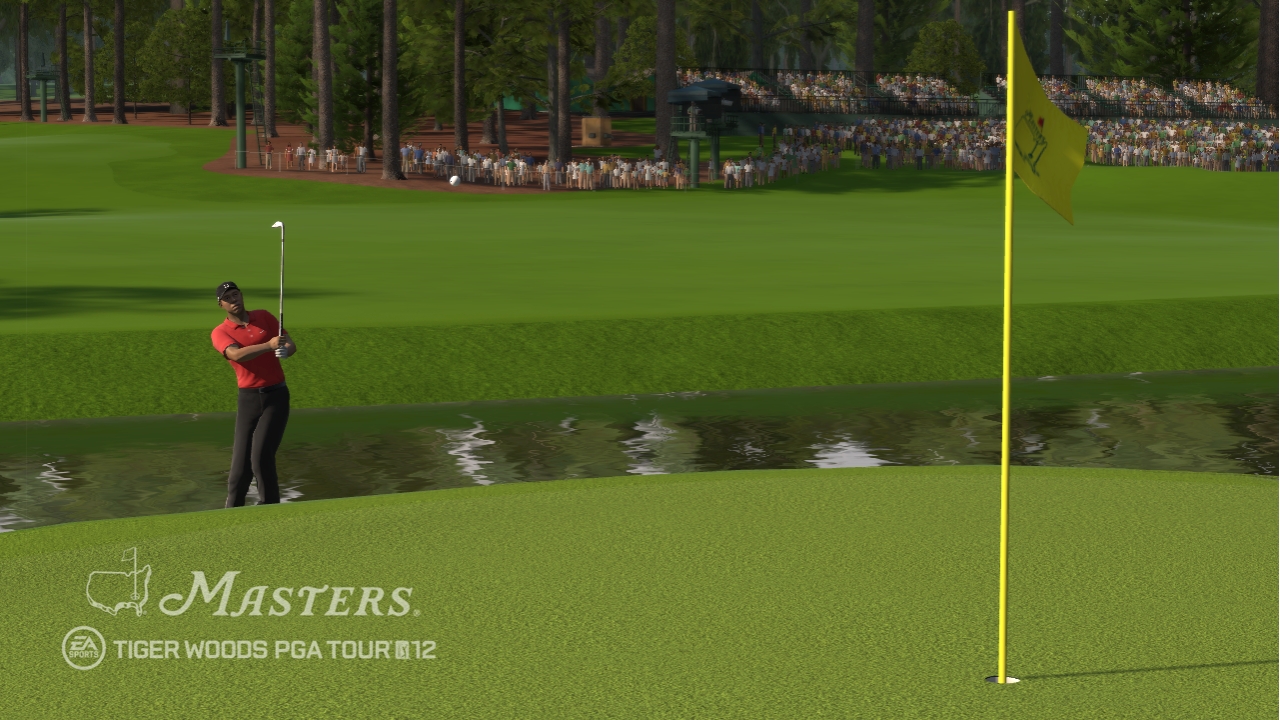Tiger Woods PGA Tour 12: The Masters Vodn hladina je kvalitn, najlepie je obdivova ju takto z diaky a nie s utopenou loptikou.