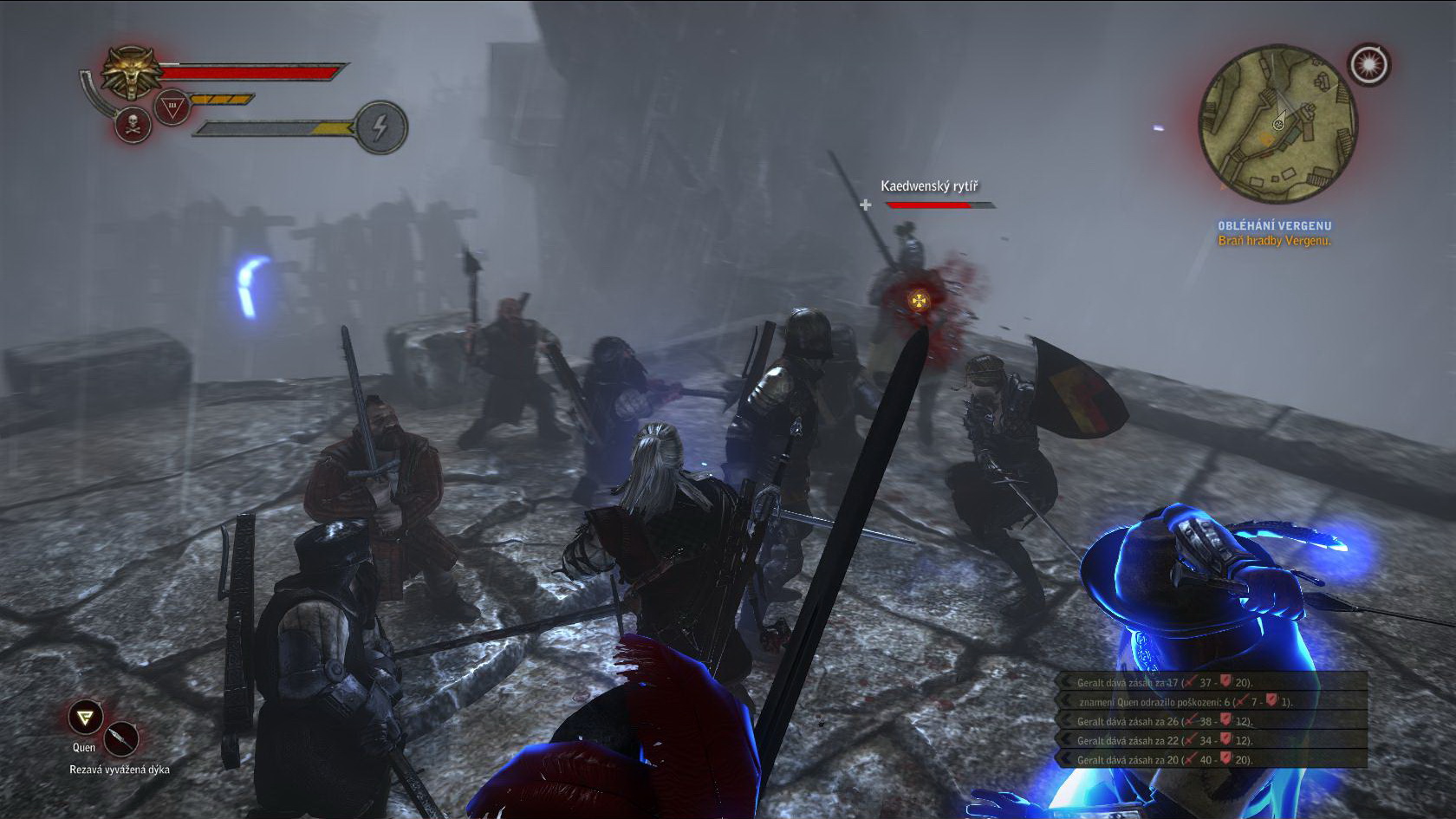 Zaklna 2 : Vrahov krl Geralt asto bojuje proti presile.