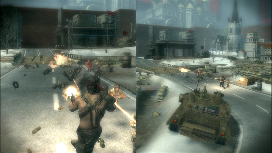Toy Soldiers: Cold War Koopercia a multiplayer funguj aj v splitscreene.