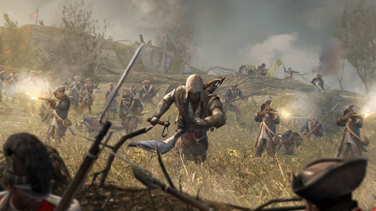 Assassin's Creed 3 Connor m svoj vlastn cie, ale sem tam sa zapoj do obrovskch bojov desiatok jednotiek.