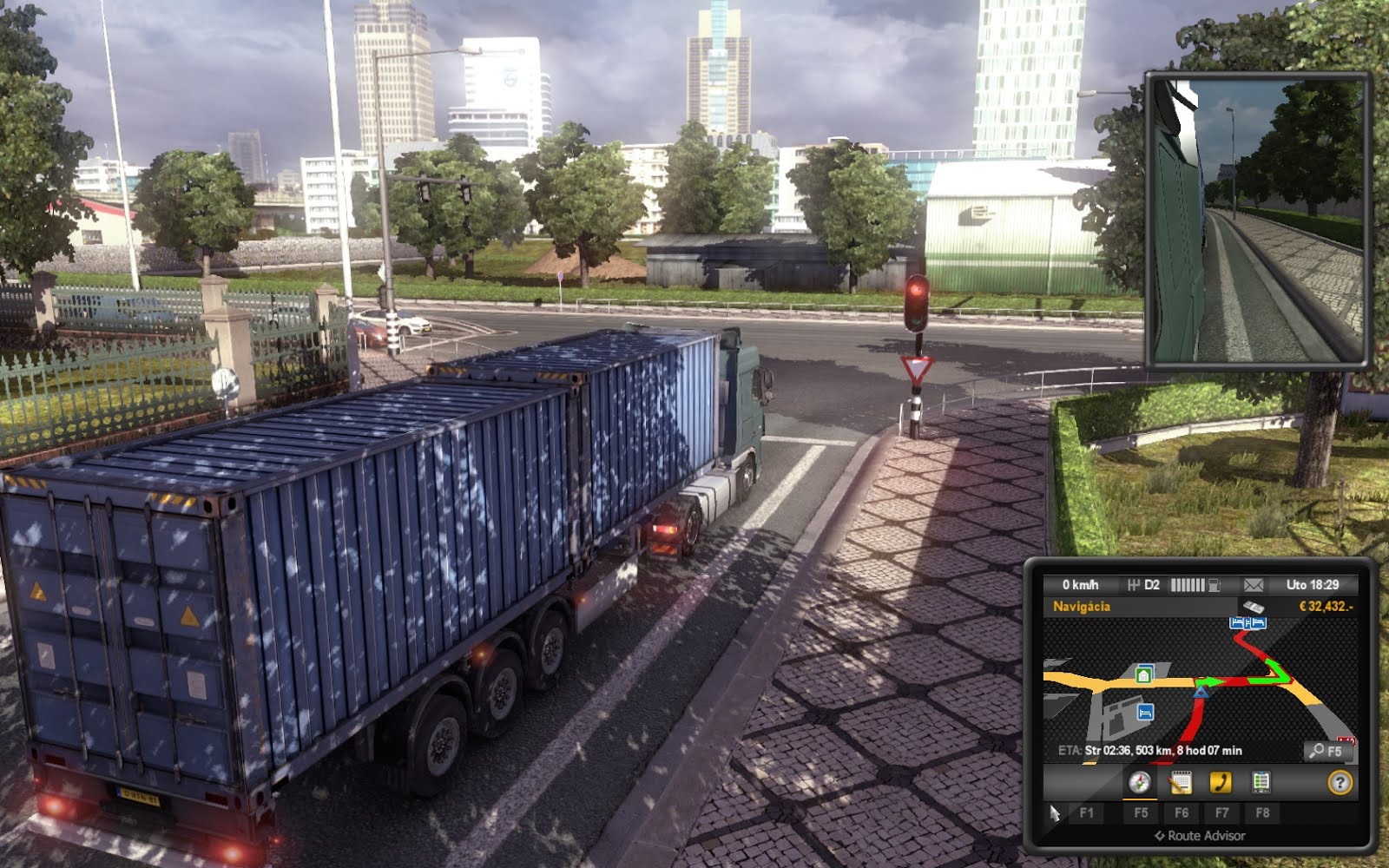 Euro Truck Simulator 2 Pozadia nie s prve najvkusnejou tapetou, mest s op prli mal, so skromnou infratruktrou.