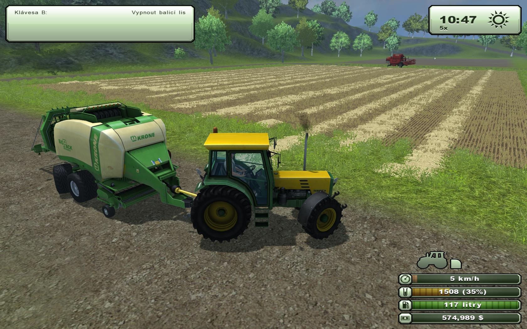 Farming Simulator 2013 Grafick orgie skutone neakajte, ale na druh stranu vm hra pobe aj na ijacom stroji.