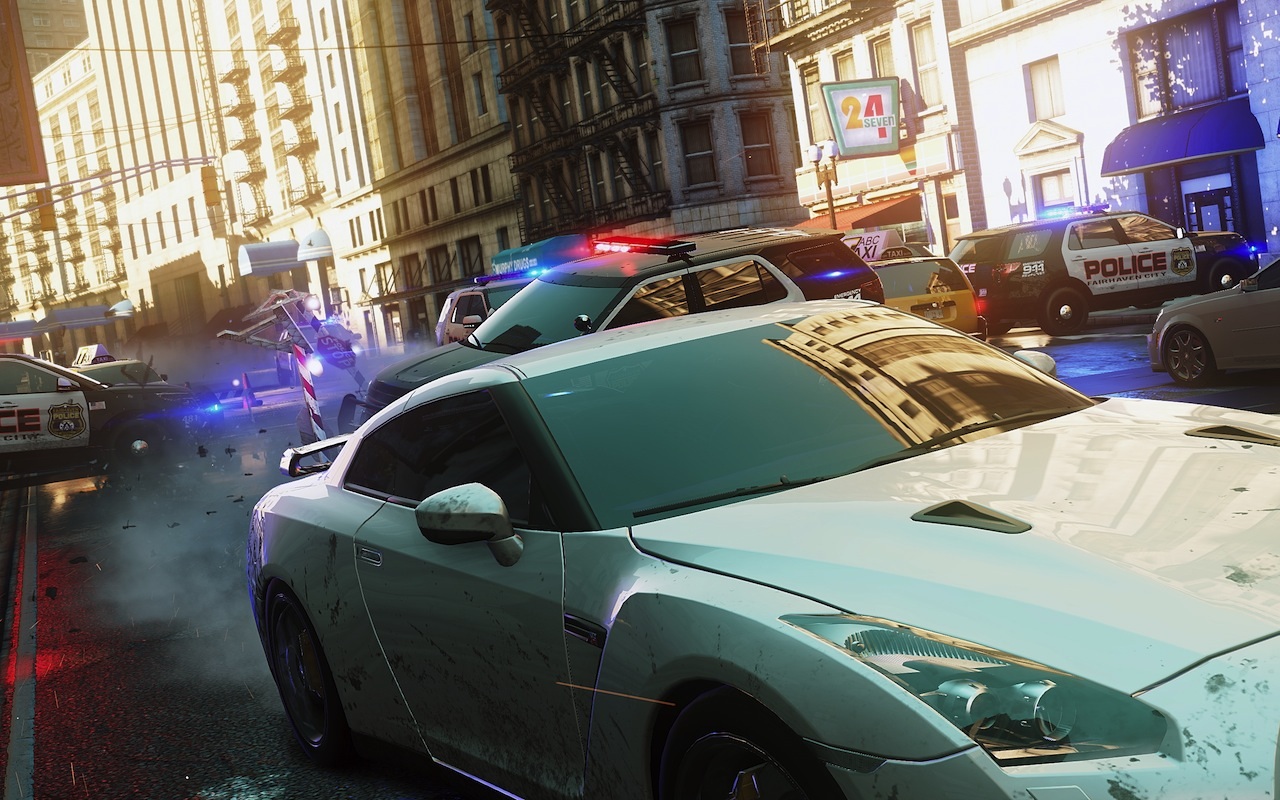 Need For Speed: Most Wanted i u s policajtami alebo bez nich, priebeh pretekov je mimoriadne rchly a dynamick.