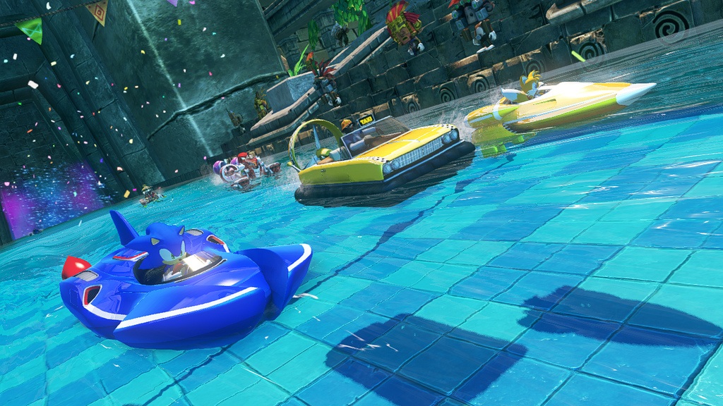 Sonic & All-Stars Racing Transformed Na vlnch sa pretek plne inak ako na ceste.