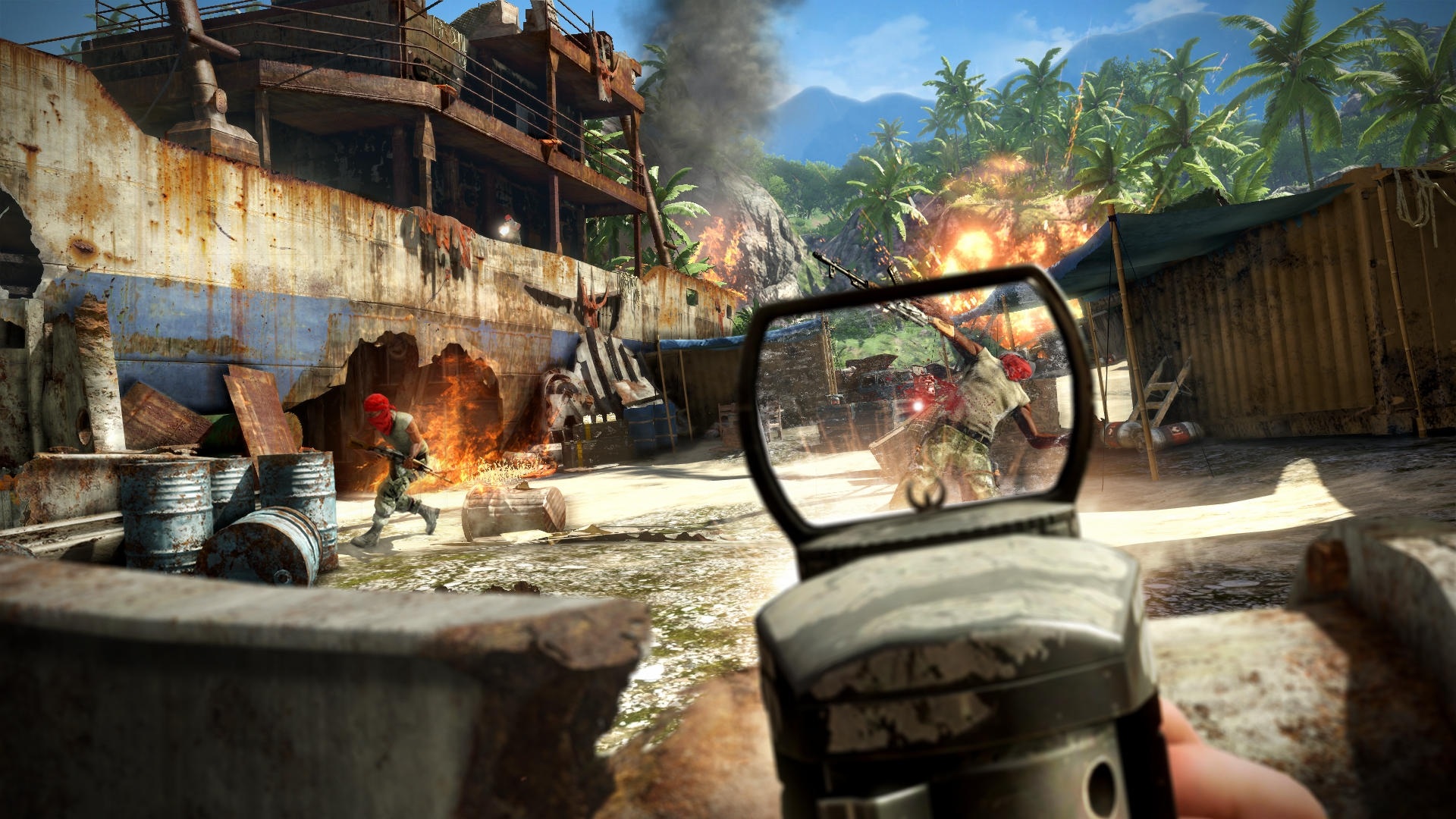 Far Cry 3 More, palmy a projektily.
