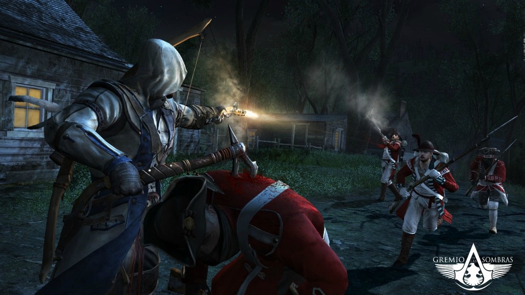 Assassin's Creed III Boje bud dynamick, vyuva sa bud dve zbrane naraz.