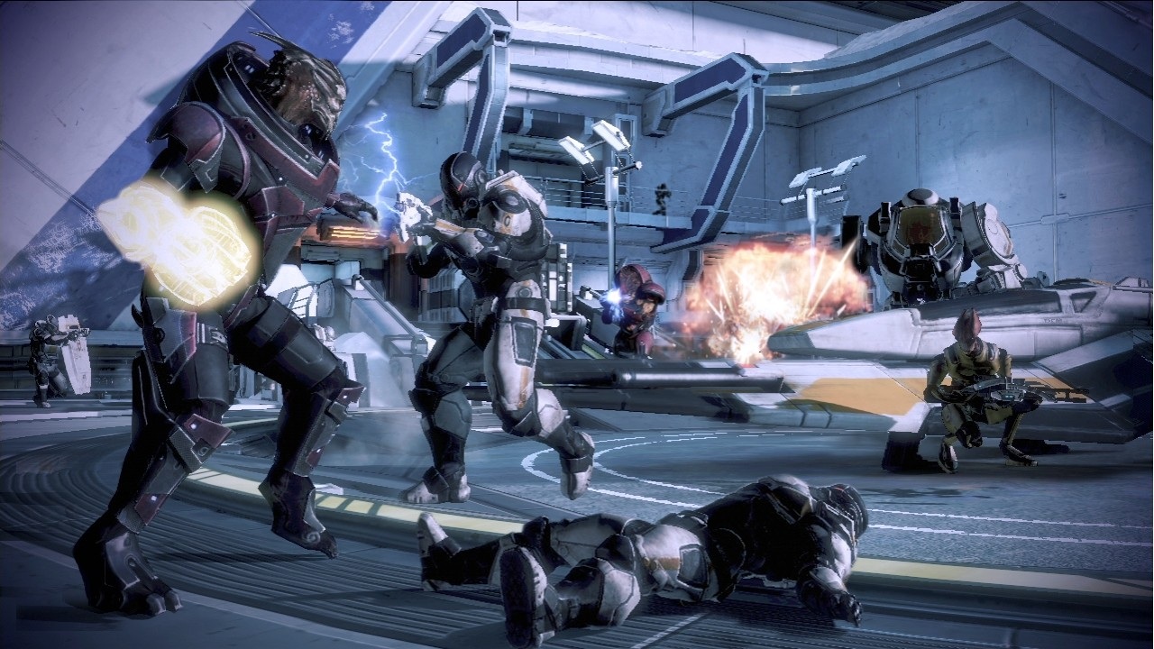 Mass Effect 3 Kooperatvny reim pota s novou postavou, s hrdinami z prbehu tu nemete bojova.