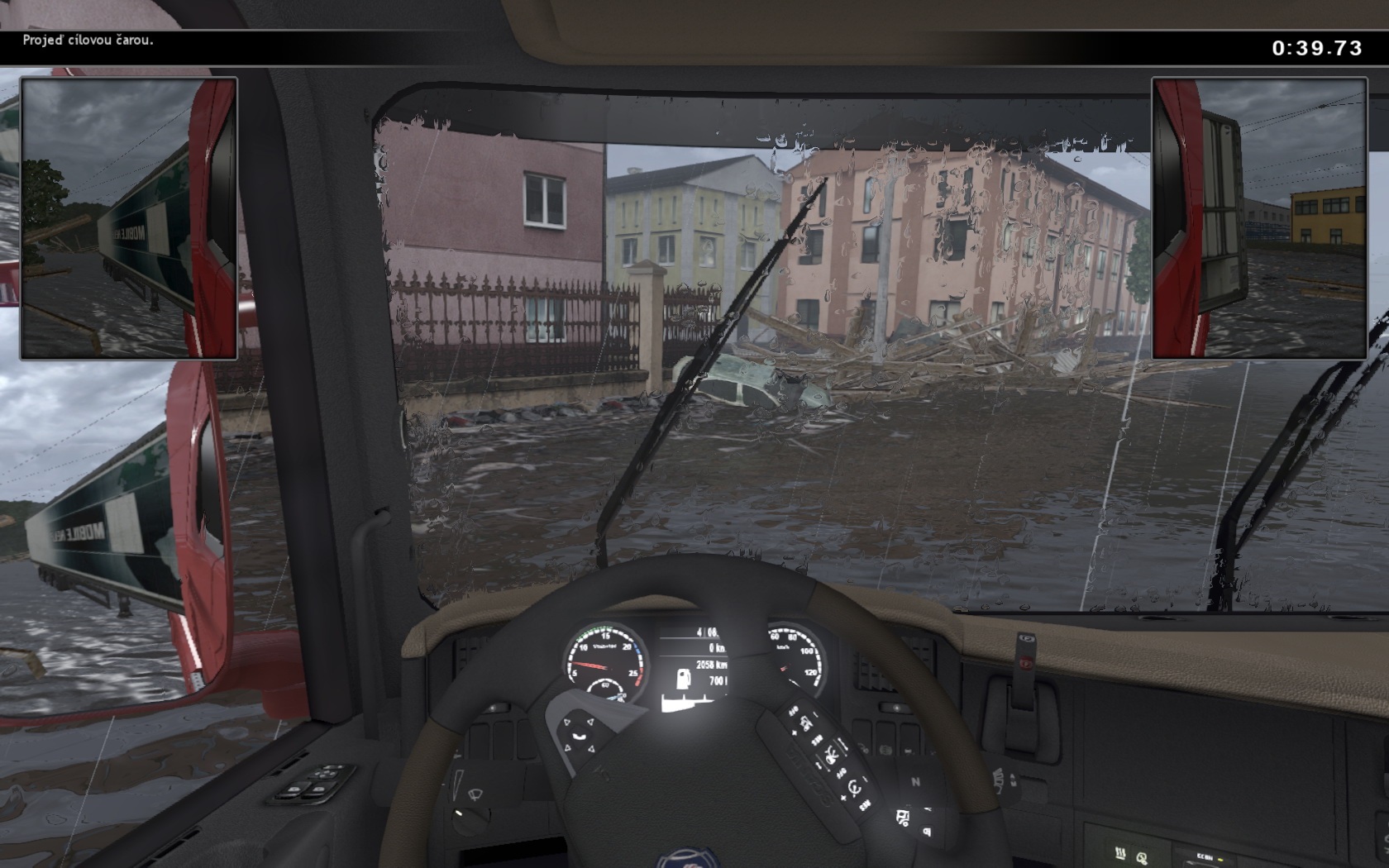 Scania Truck Simulator Pr, pr, len sa leje, pre Scaniu povode problm nie je.