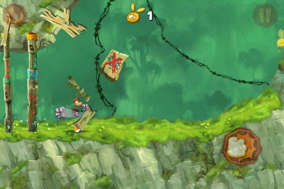 Rayman Jungle Run Vy sa starte o skoky a dery, o vetko ostatn sa star automatika.