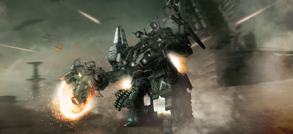 Armored Core: Verdict Day Dynamika pohybu vm dva v boji bohat monosti