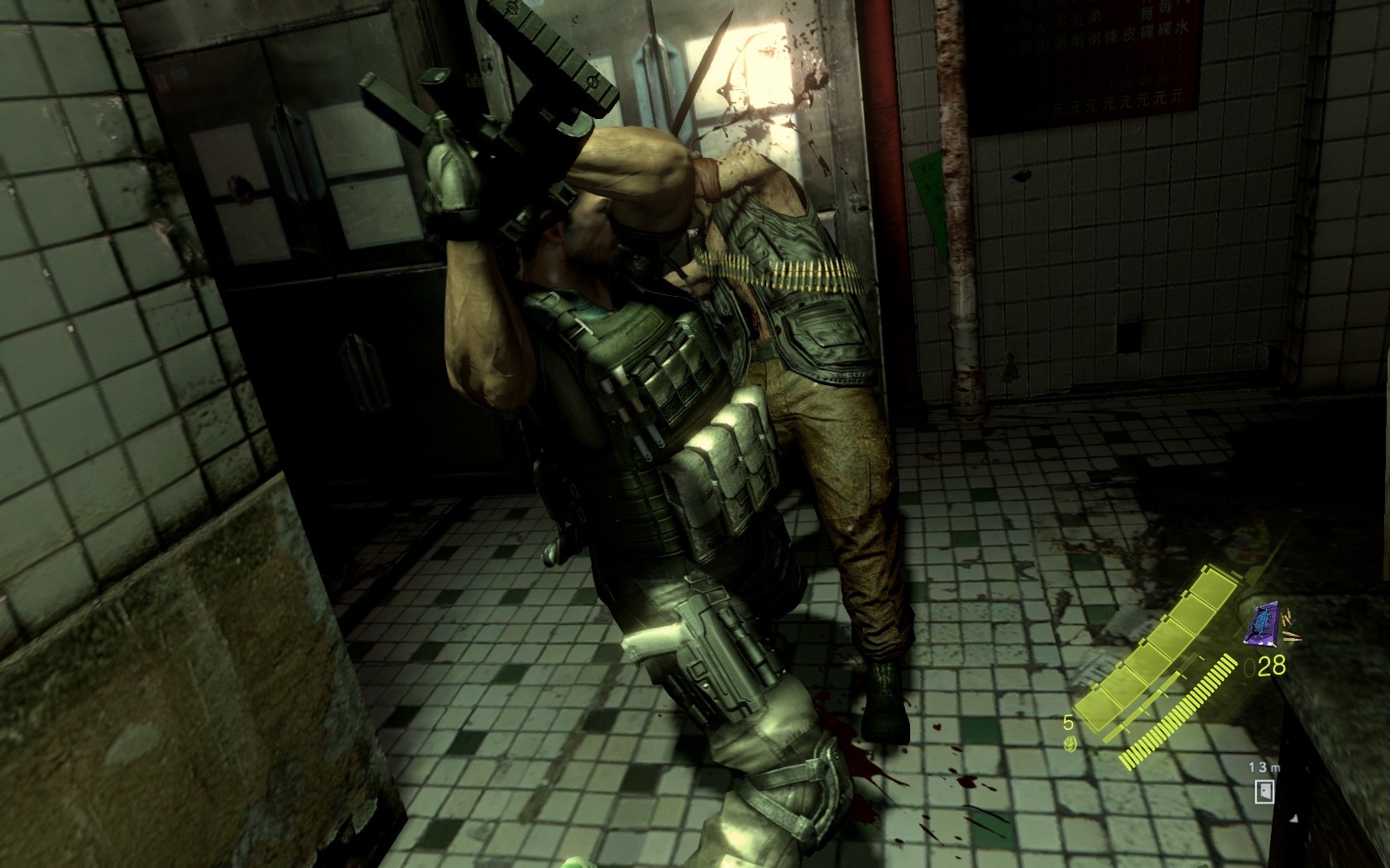 Resident Evil 6 (PC) Chris by dokzal vetko roztrha holmi rukami.