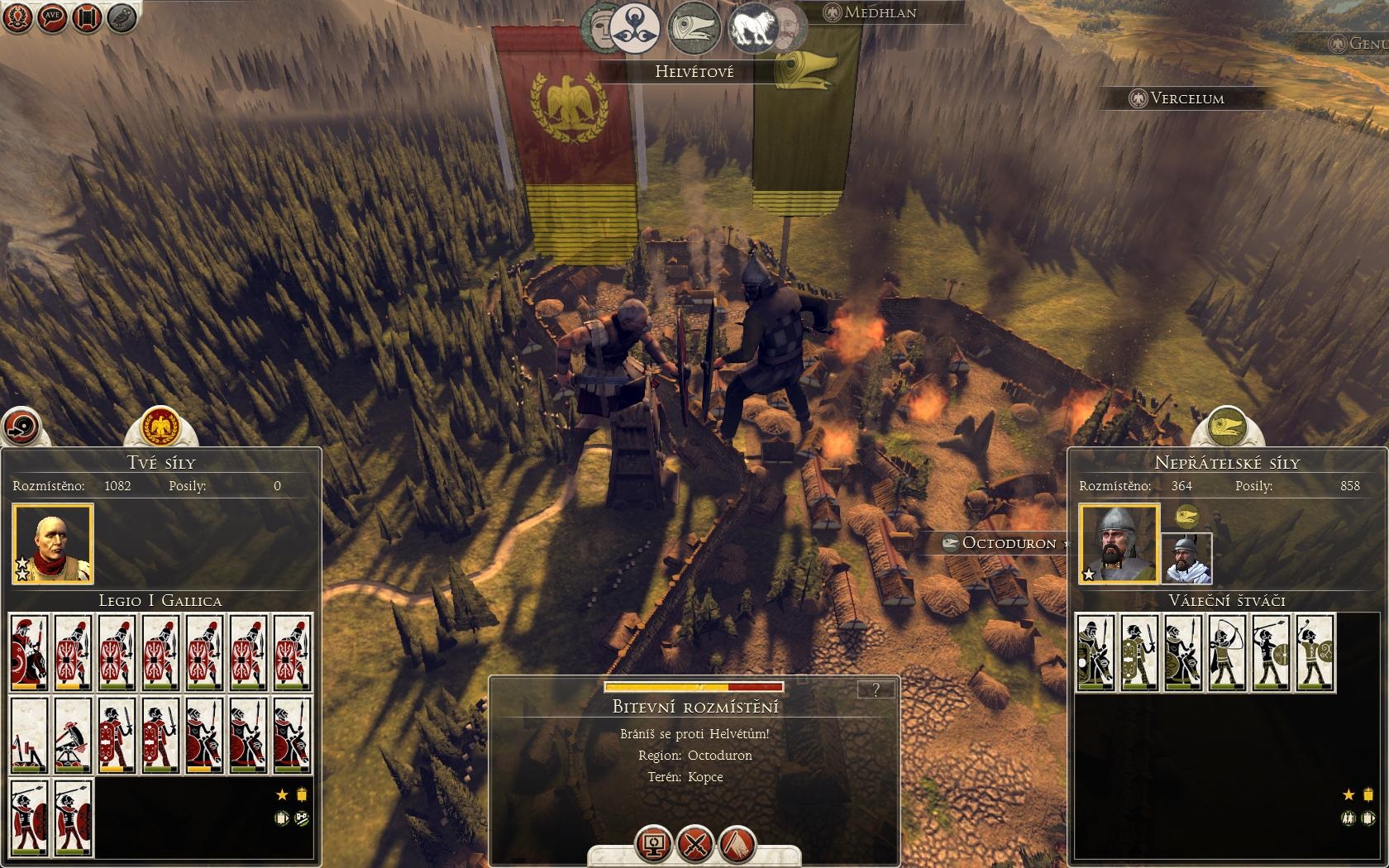 Total War: Rome II - Caesar v Galii Jednotky povedie do boja samotn Caesar.