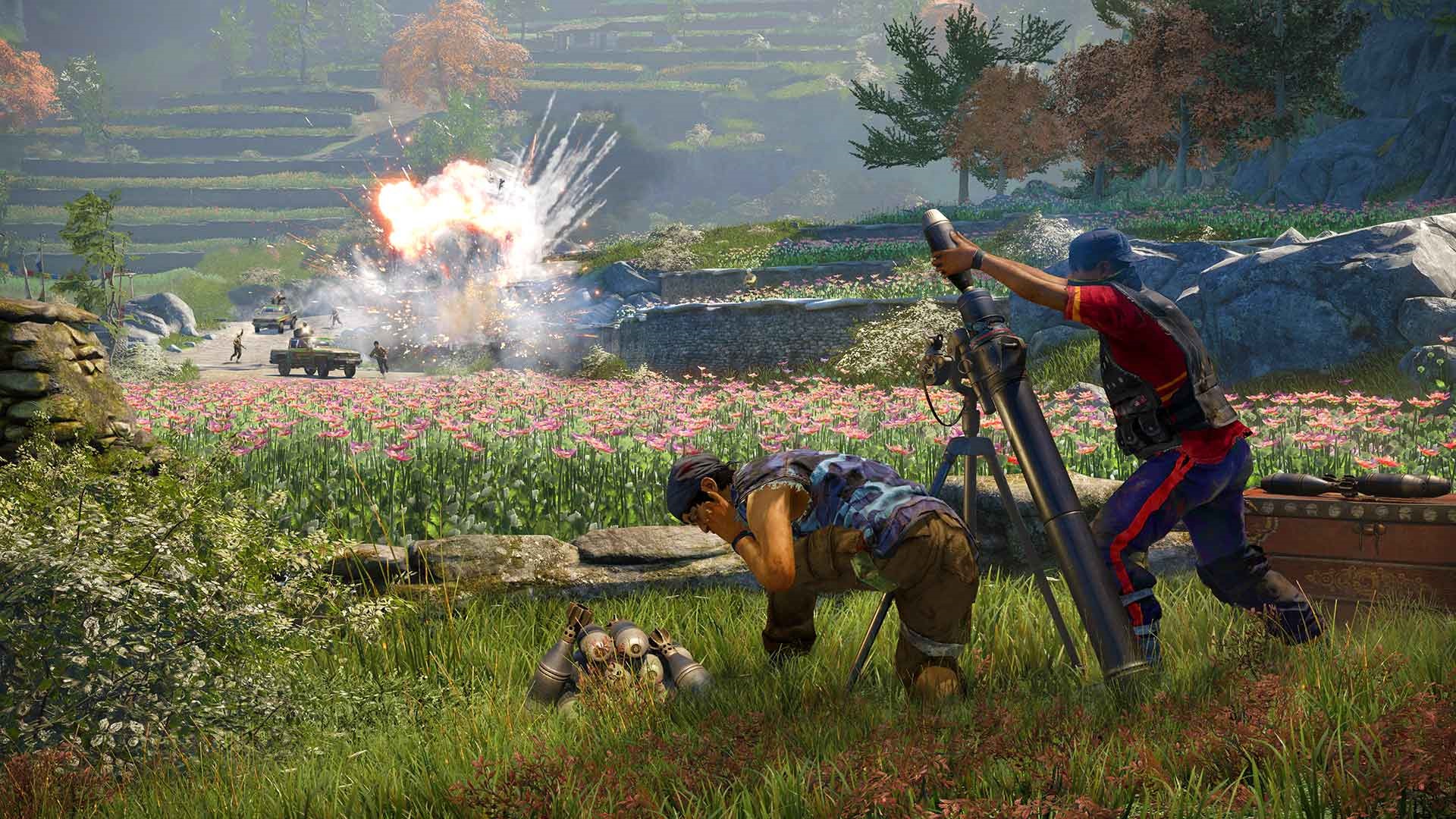 Far Cry 4 Mortar je pri tokoch na opevnenia prvm bodom v zozname cieov.