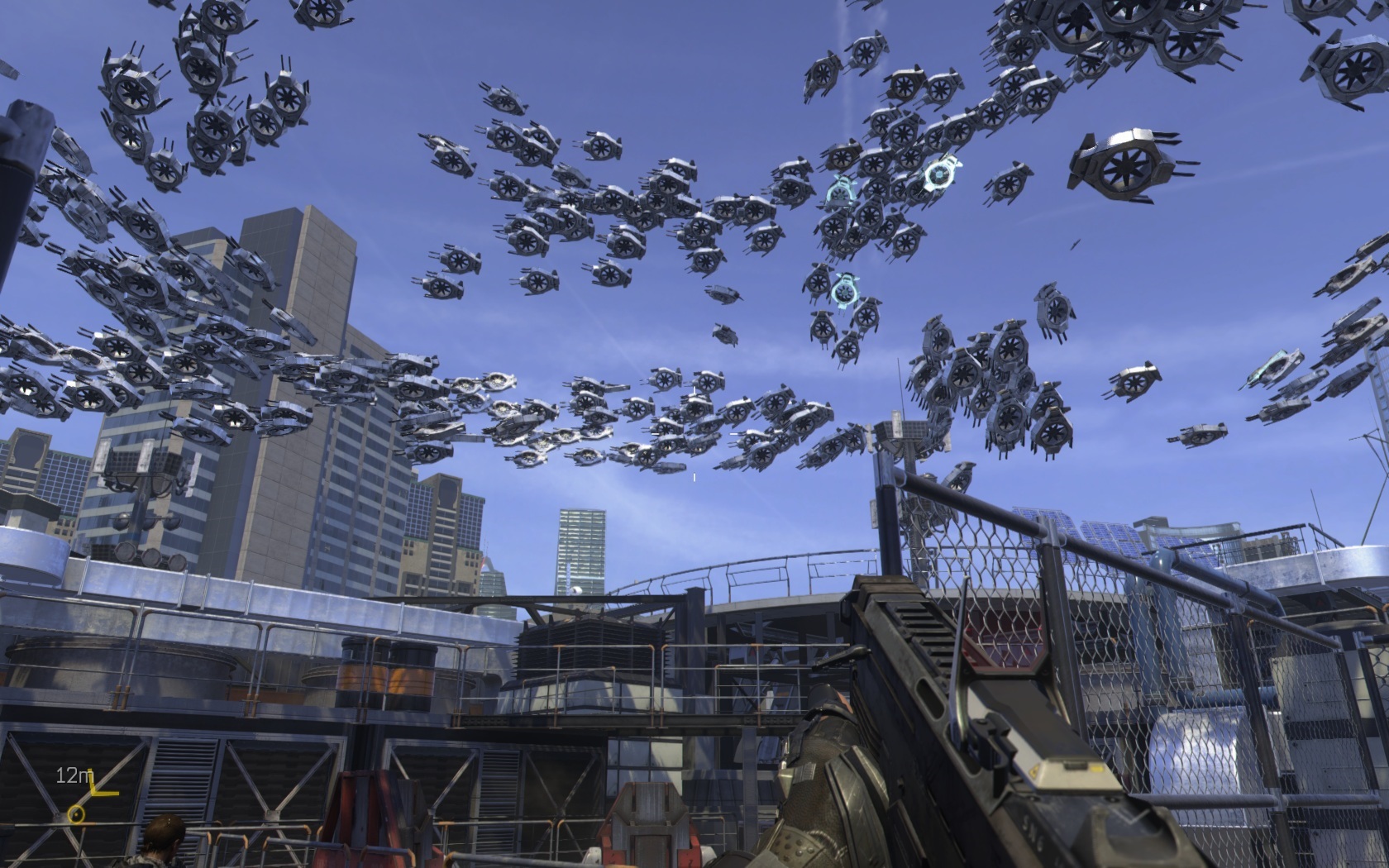 Call of Duty: Advanced Warfare Je budcnos, rok 2054. Dronmi bude posiata obloha.