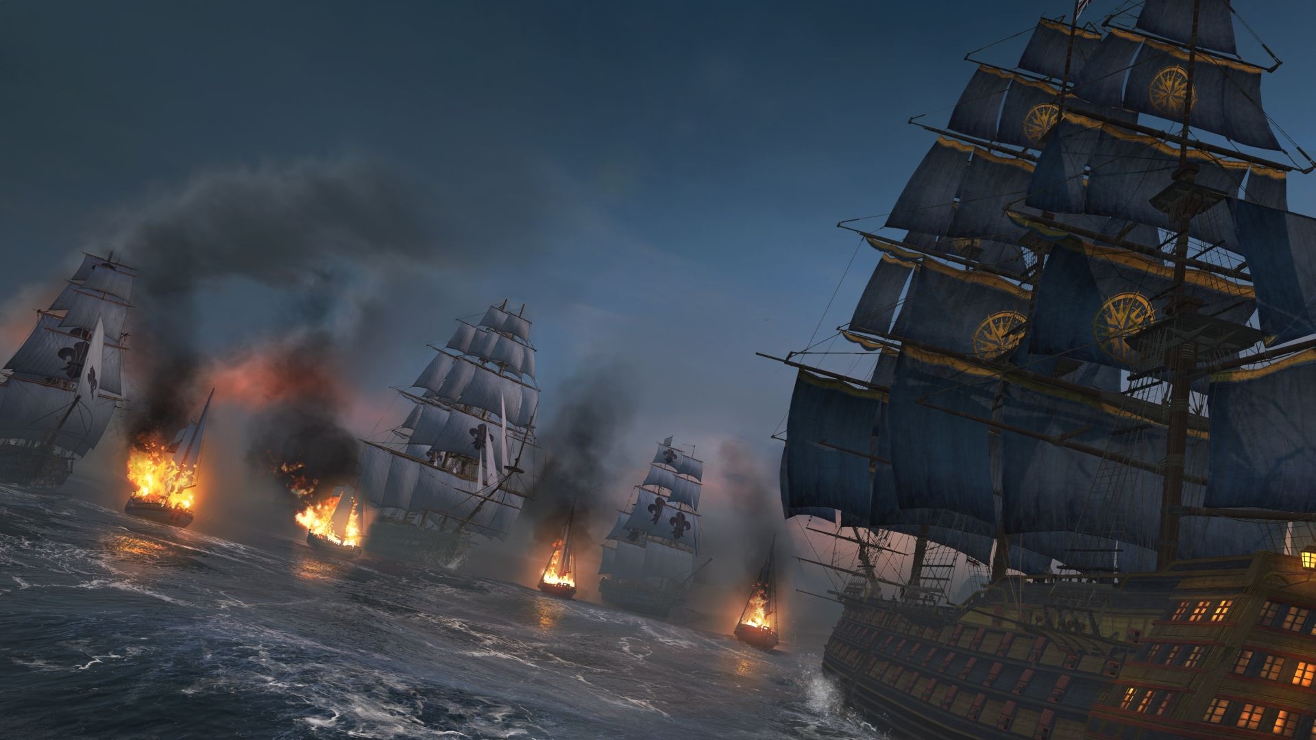 Assassin's Creed: Rogue Prepadvanie konvojov je sprvne epick, ak mte so sebou spriatelen lode. Ohluujce bitky s skvostn.