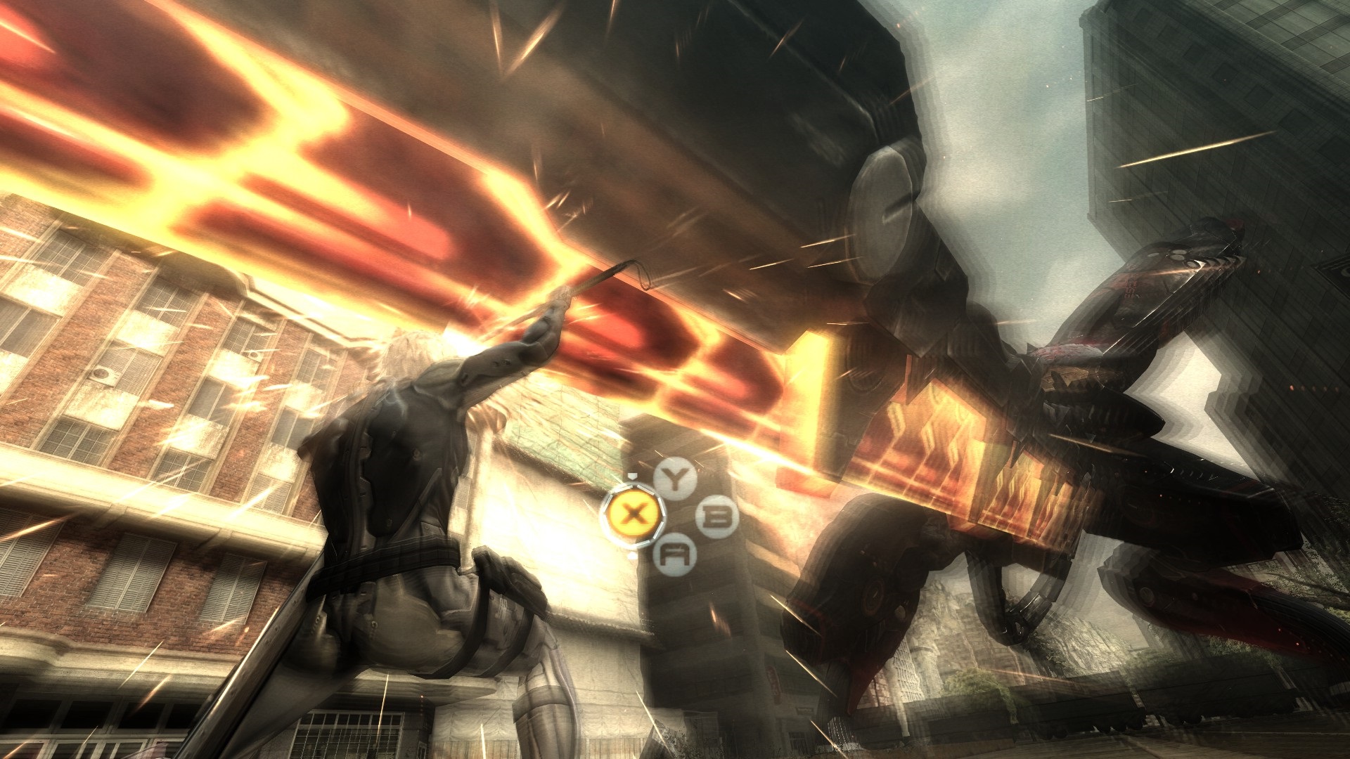 Metal Gear Rising: Revengeance Sboje s gigantickmi Metal Gearmi s prekladan QTE