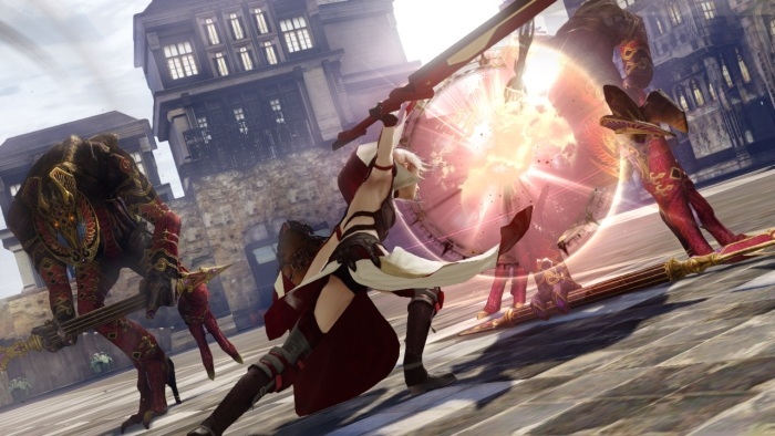 Lightning Returns: Final Fantasy XIII  Mestsk zny psobia pokojne, ale akaj vs tam pamtn bitky.