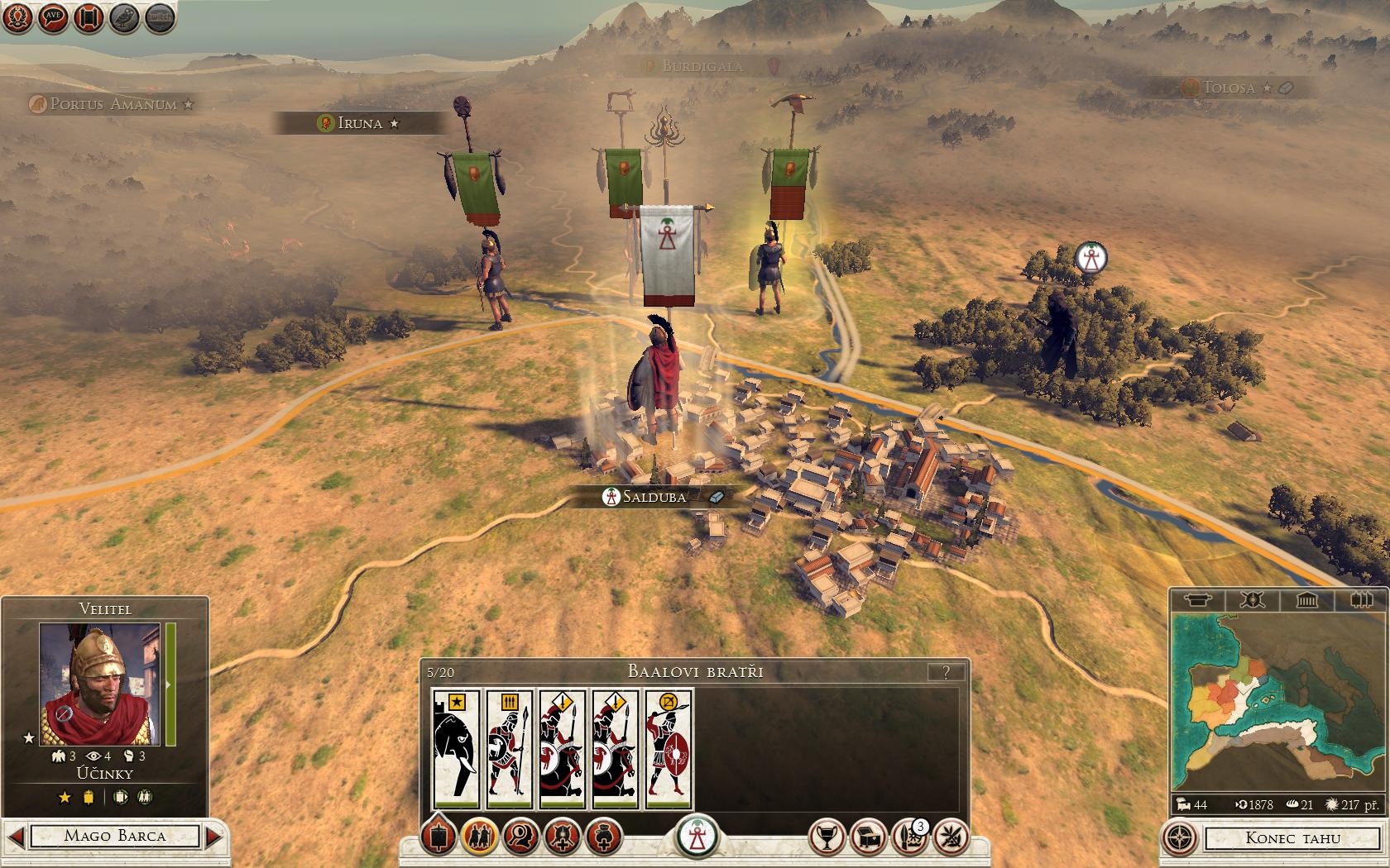 Total War: Rome II - Hannibal at the Gates Tri susedove armdy s predzvesou konfliktu.