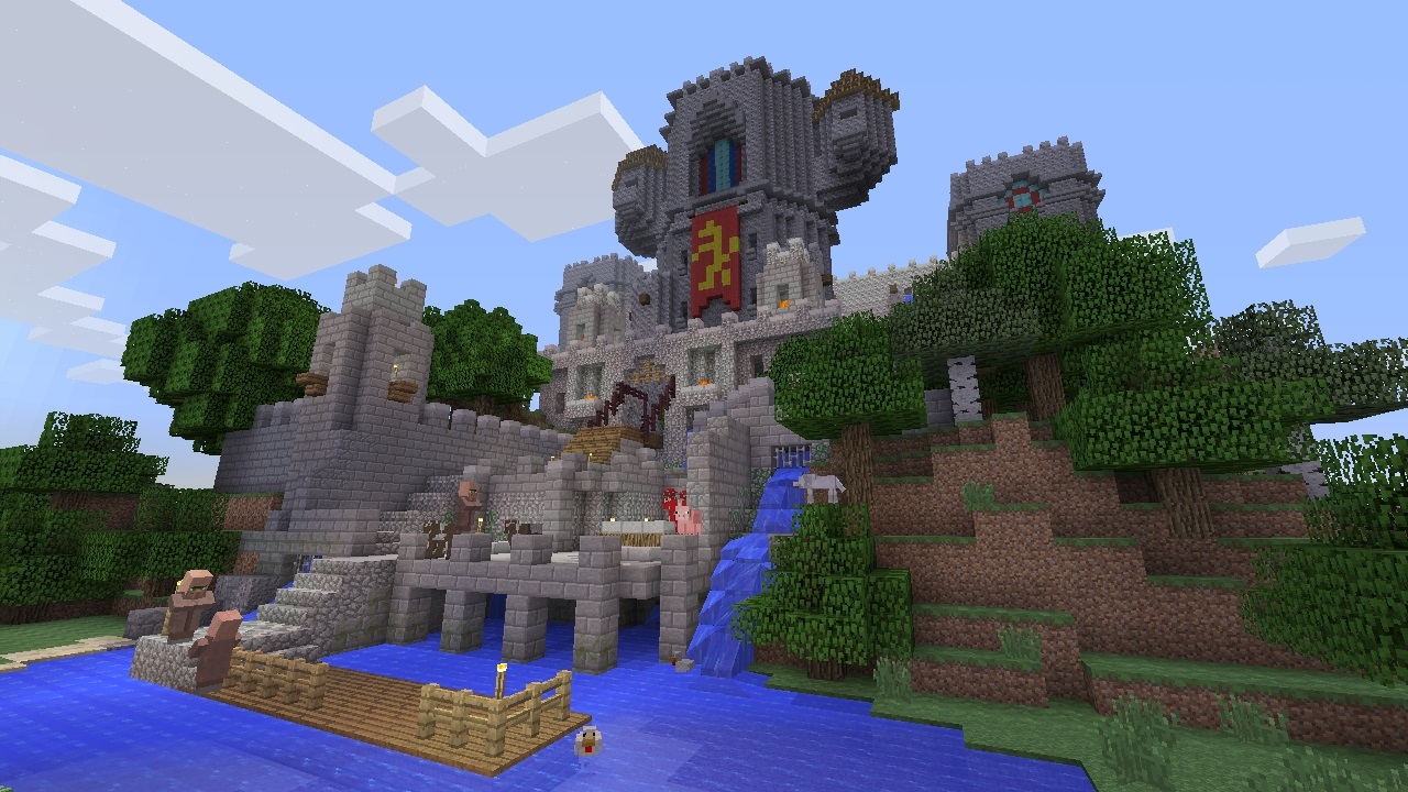 Minecraft - Xbox 360 a PS3 verzie Kto si v Minecrafte nepostavil vlastn hrad, akoby ho ani nehral!