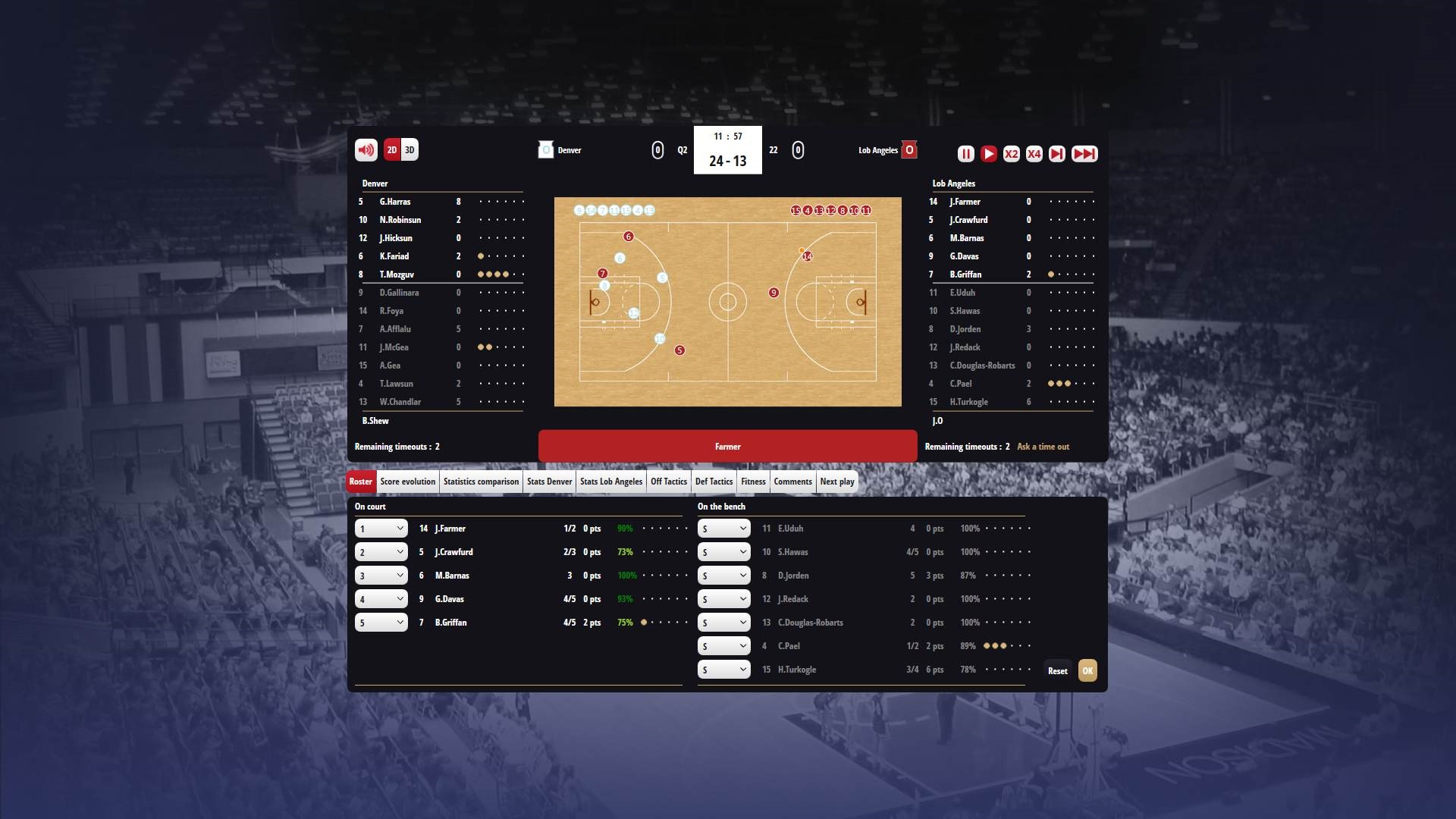 Basketball Pro Management 2015 Urite doporuujeme skr 2D pohad na palubovku...