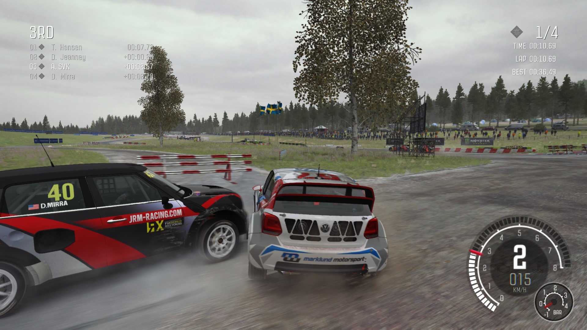 DiRT Rally V rallycrosse id speri aj cez vau mtvolu.