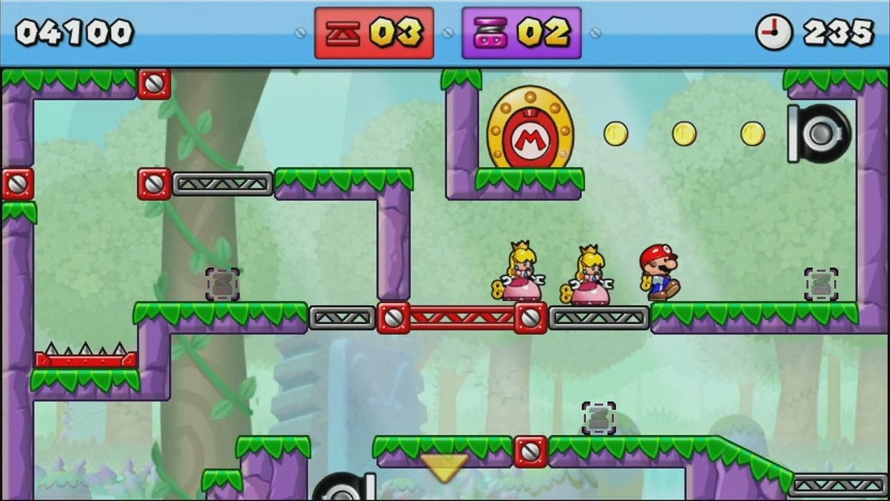 Mario vs. Donkey Kong: Tipping Stars Neraz muste riadi pohyb viacerch postaviiek.