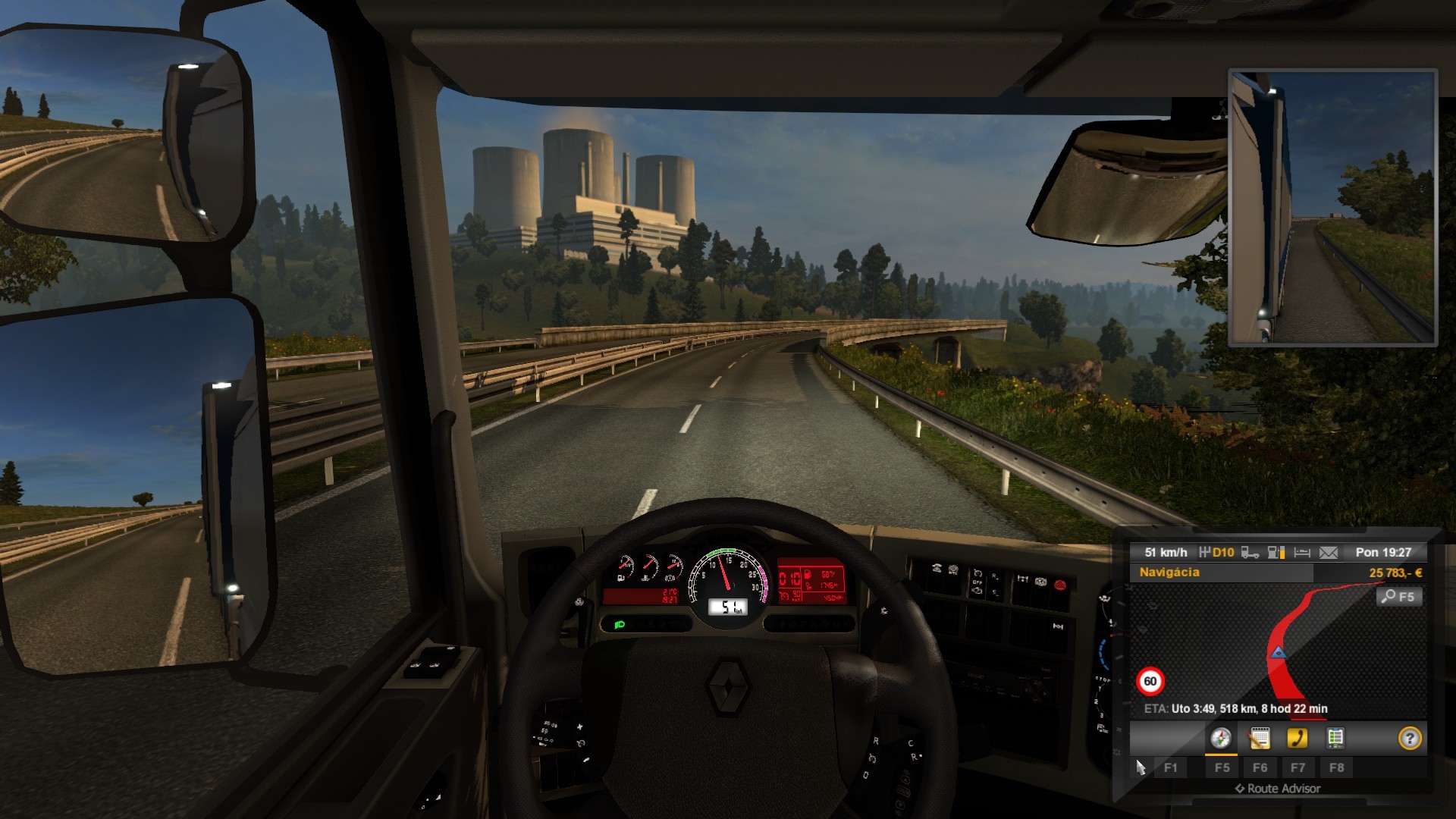 Euro Truck Simulator 2: Scandinavia Pribudlo mnoho objektov na pozad, take krajina psob pestrejie.