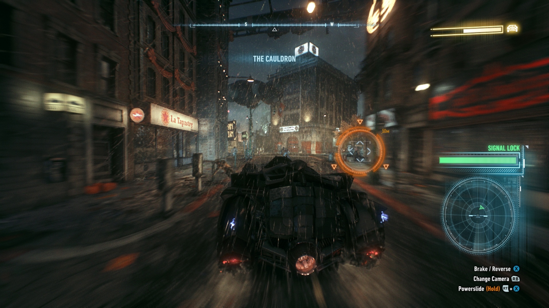 Batman: Arkham Knight Batmobil ponka nov rozmer hratenosti.