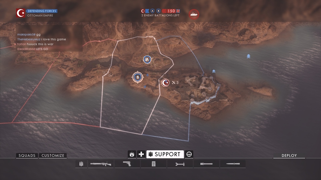 Battlefield 1 Mod Operations je postaven na postupnom obsadzovan zem, viac bojsk je v om prepojench za sebou. 