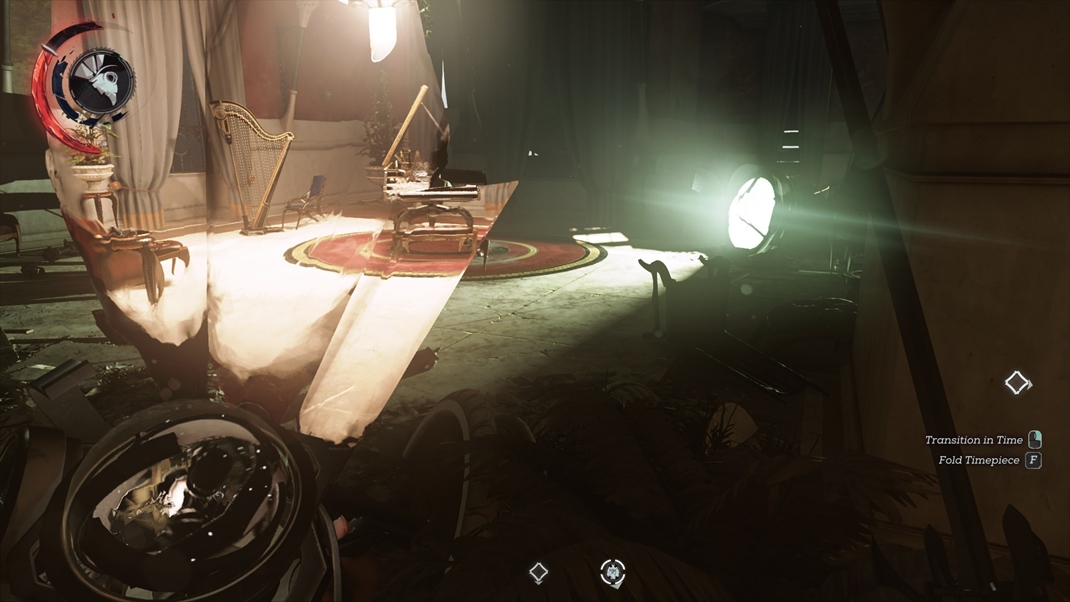 Dishonored 2 V jednej misii  sa pohrte s prstrojom na nvrat v ase.