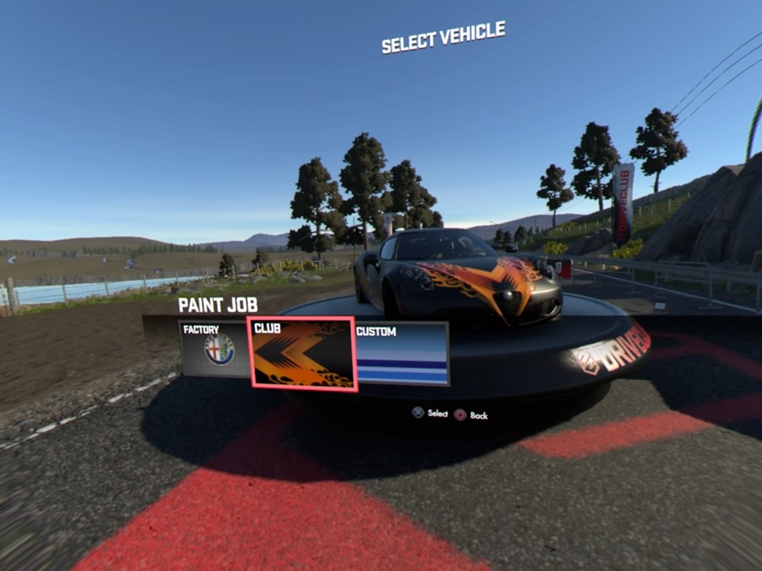 Driveclub VR Klub si mete personalizova aj vizulne.