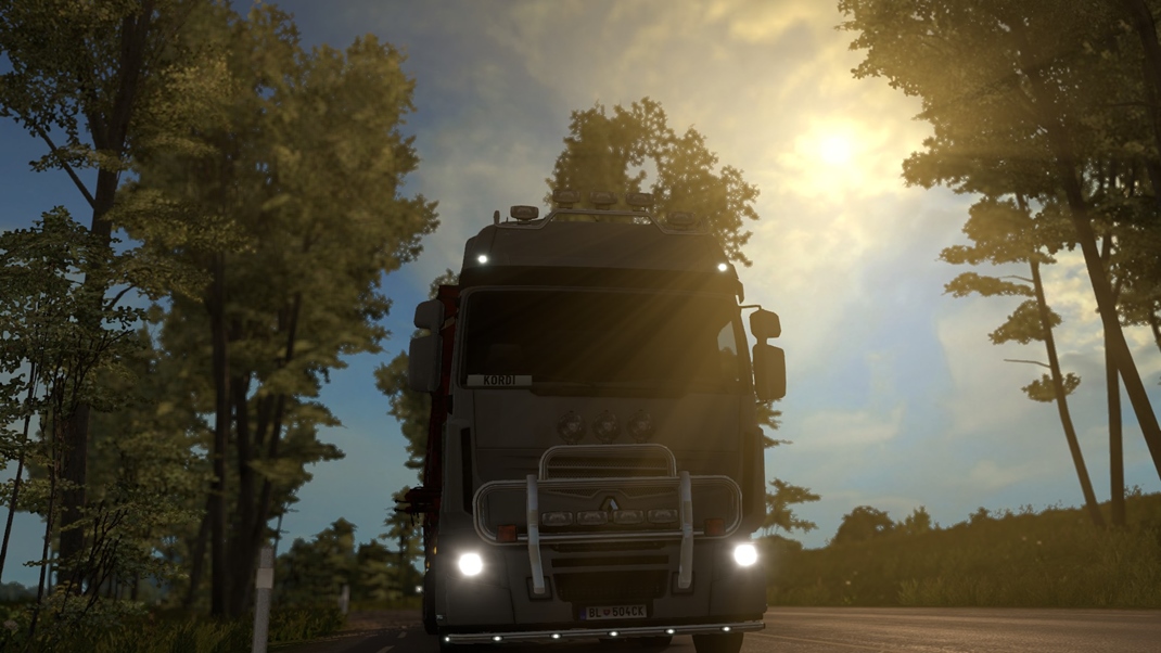 Euro Truck Simulator 2: Vive La France! Pohodov jazda mimo dianic sa stane vaim relaxom.