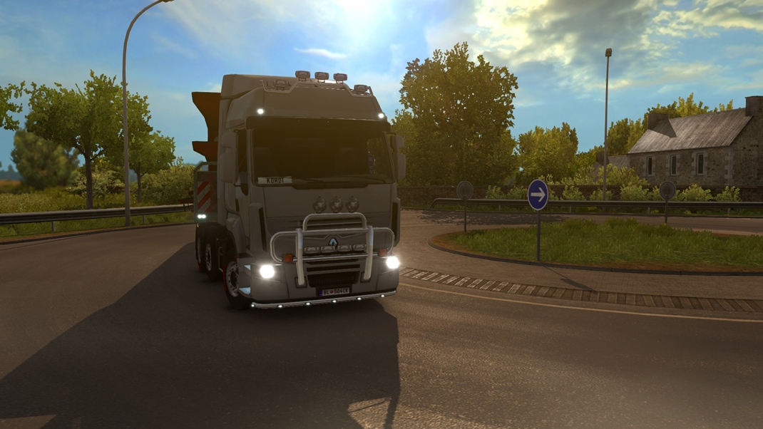 Euro Truck Simulator 2: Vive La France! Kruhov objazdy sa vo Franczsku vyskytuj pomerne asto a pia sa nm omnoho viac ako klasick kriovatky so semafrmi.