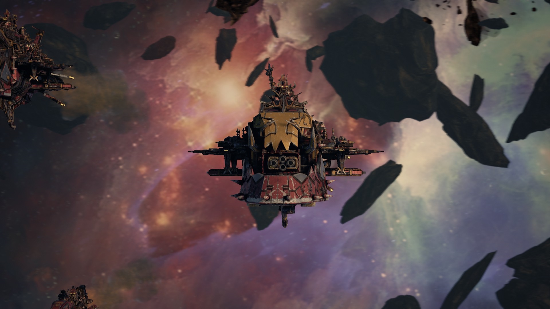 Battlefleet Gothic: Armada Orksk lode vyzeraj ako kopa rotu, ale vedia vm poriadne zavari.